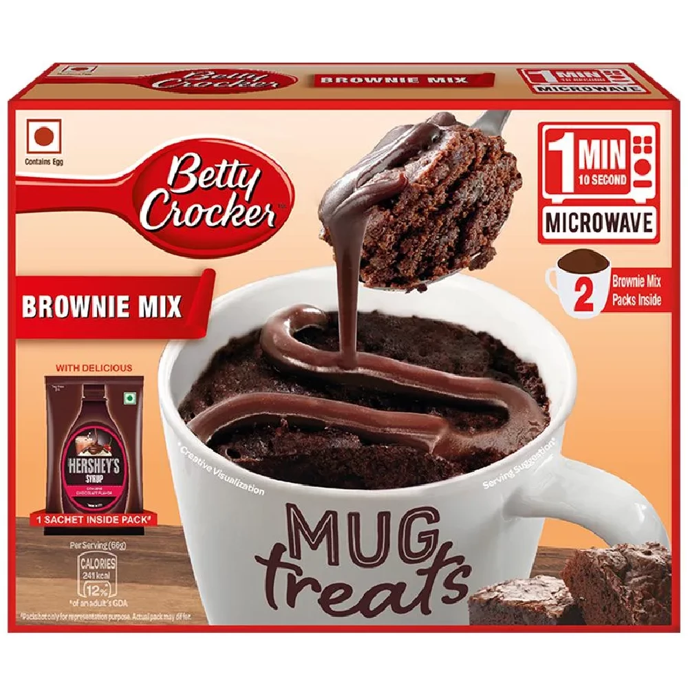 Betty Crocker Mug Treat - Brownie Mix, Eggbased, 132 g-1.webp